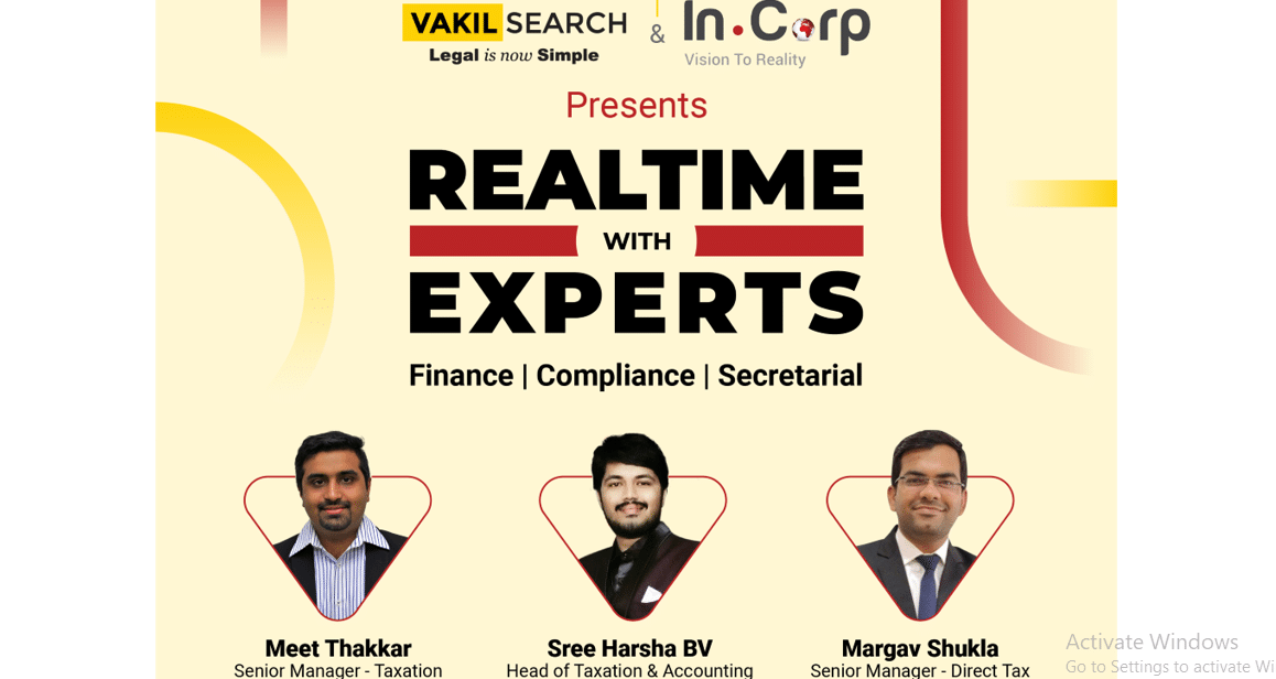 LIVE Q&A session – RealTime With Experts on Filing IT Returns