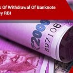Implications Of Withdrawal Of Banknote Of ₹2000 By RBI